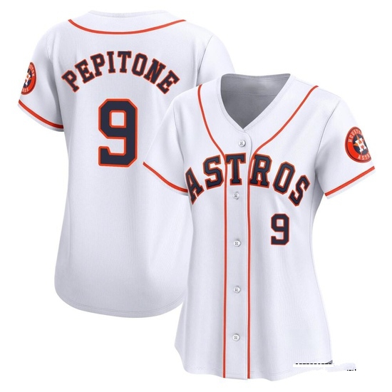 Women's Joe Pepitone Houston Astros Limited White Home Jersey
