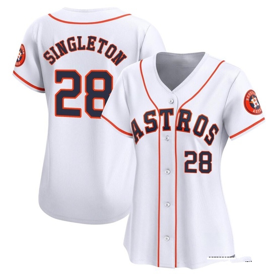 Women's Jon Singleton Houston Astros Limited White Home Jersey