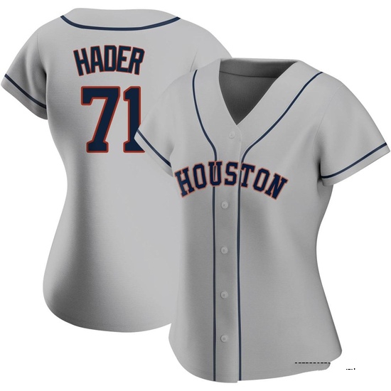 Women's Josh Hader Houston Astros Authentic Gray Road 2020 Jersey