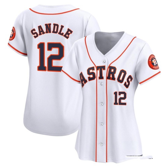 Women's Michael Sandle Houston Astros Limited White Home Jersey