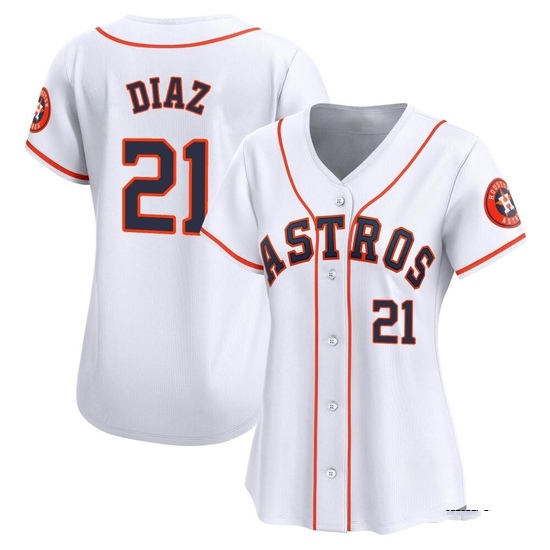 Women's Yainer Diaz Houston Astros Limited White Home Jersey