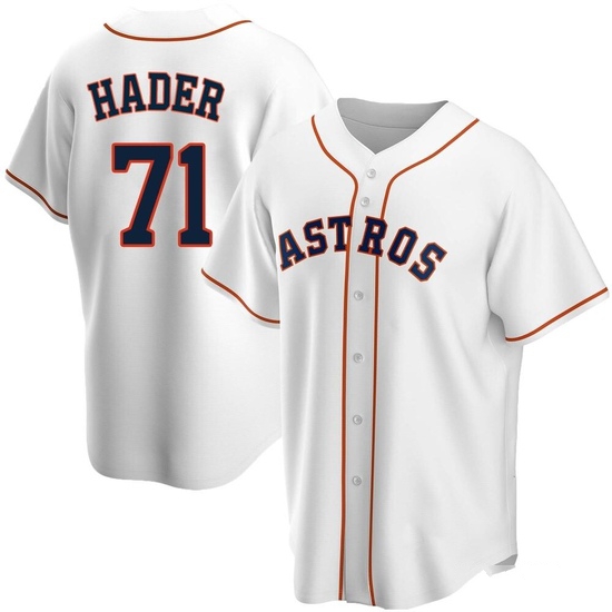 Youth Josh Hader Houston Astros Replica White Home Jersey