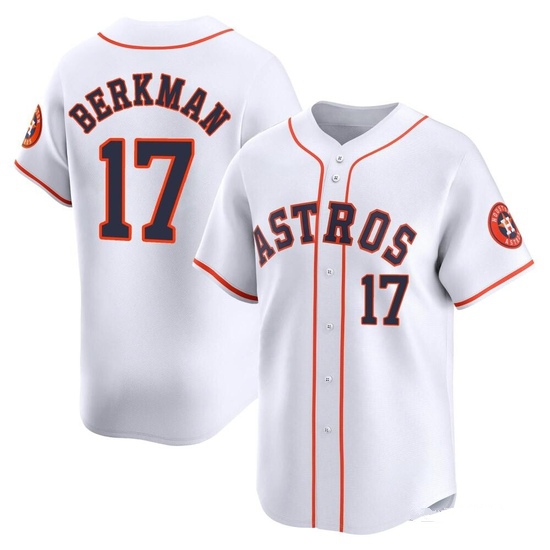 Youth Lance Berkman Houston Astros Limited White Home Jersey