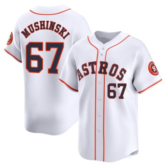 Youth Parker Mushinski Houston Astros Limited White Home Jersey