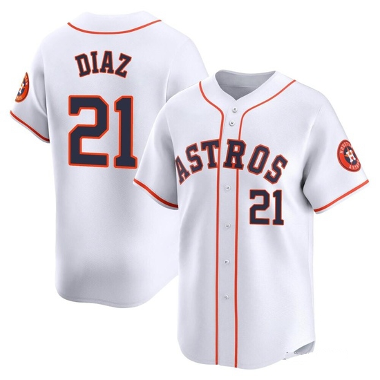 Youth Yainer Diaz Houston Astros Limited White Home Jersey