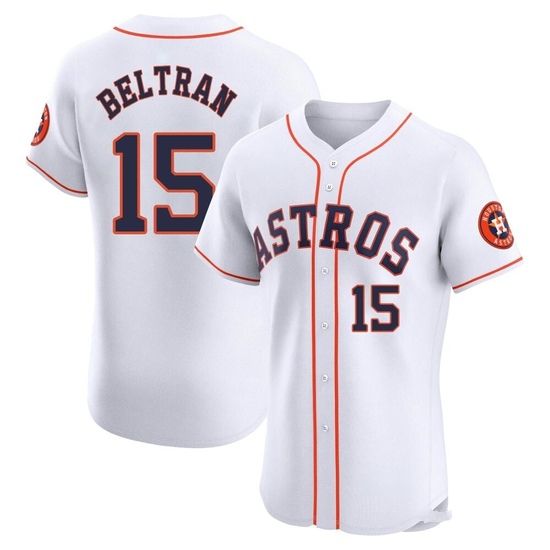Men's Carlos Beltran Houston Astros Elite White Home Jersey