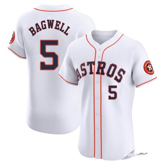 Men's Jeff Bagwell Houston Astros Elite White Home Jersey