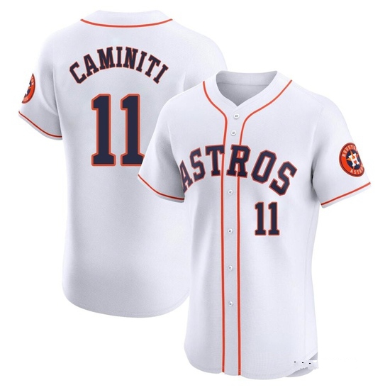 Men's Ken Caminiti Houston Astros Elite White Home Jersey