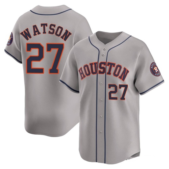 Men's Bob Watson Houston Astros Limited Gray Away Jersey