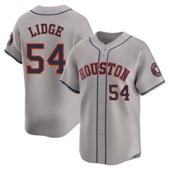 Men's Brad Lidge Houston Astros Limited Gray Away Jersey