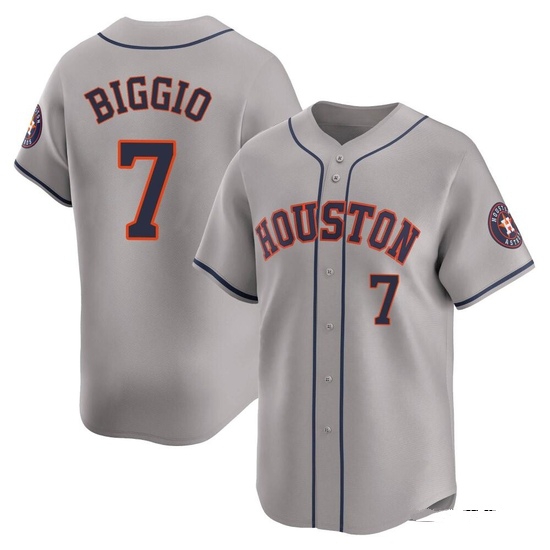 Men's Craig Biggio Houston Astros Limited Gray Away Jersey
