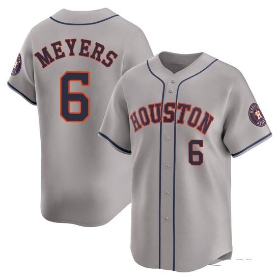 Men's Jake Meyers Houston Astros Limited Gray Away Jersey