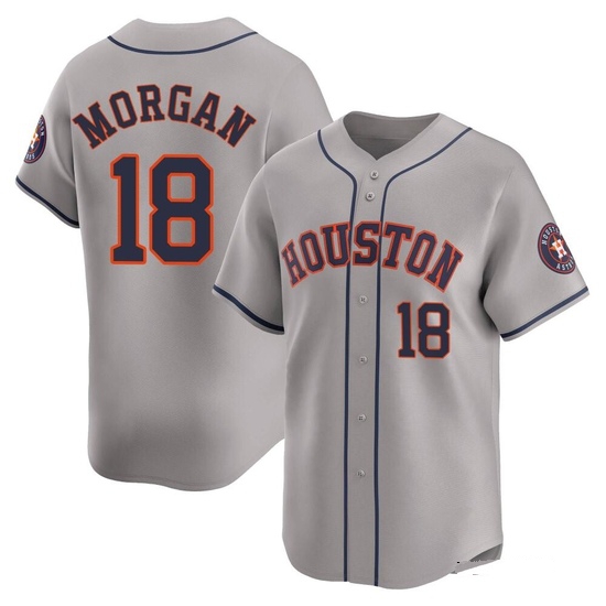 Men's Joe Morgan Houston Astros Limited Gray Away Jersey