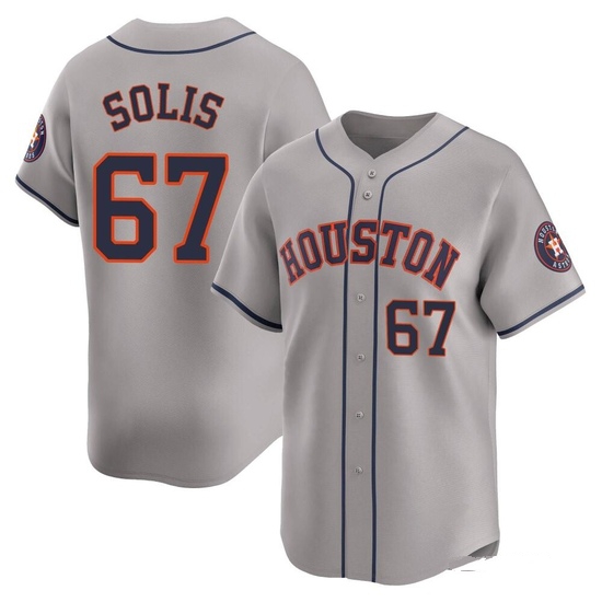 Youth Jairo Solis Houston Astros Limited Gray Away Jersey