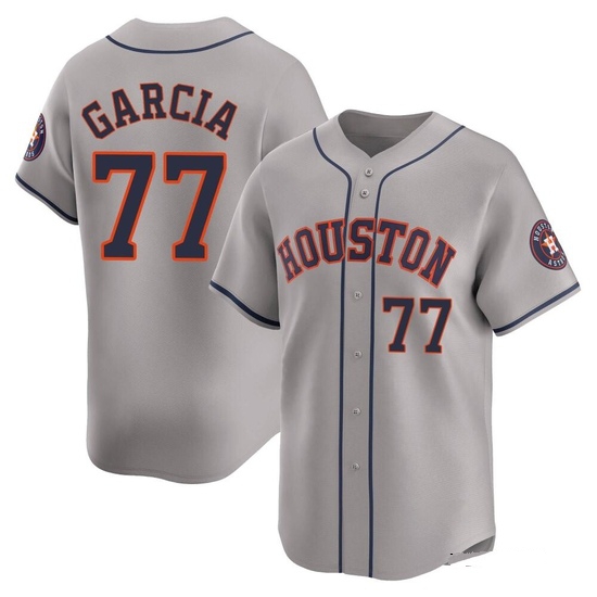 Men's Luis Garcia Houston Astros Limited Gray Away Jersey