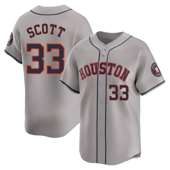 Men's Mike Scott Houston Astros Limited Gray Away Jersey