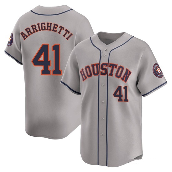 Men's Spencer Arrighetti Houston Astros Limited Gray Away Jersey