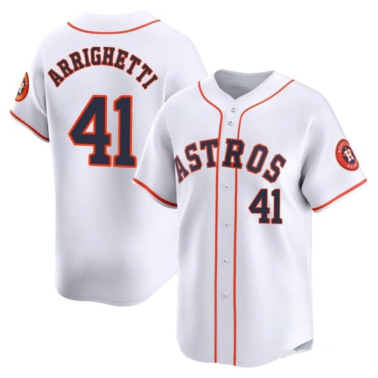 Men's Spencer Arrighetti Houston Astros Limited White Home Jersey