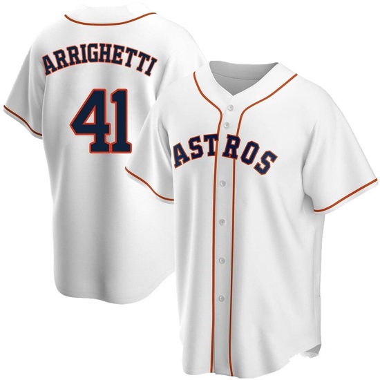 Men's Spencer Arrighetti Houston Astros Replica White Home Jersey