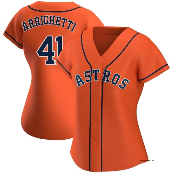 Women's Spencer Arrighetti Houston Astros Authentic Orange Alternate Jersey