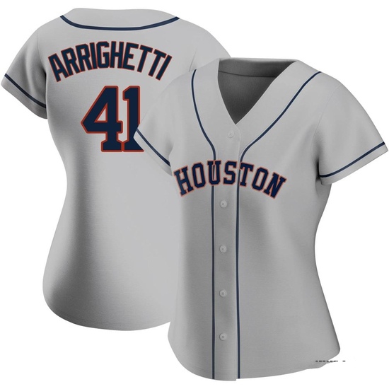 Women's Spencer Arrighetti Houston Astros Replica Gray Road 2020 Jersey