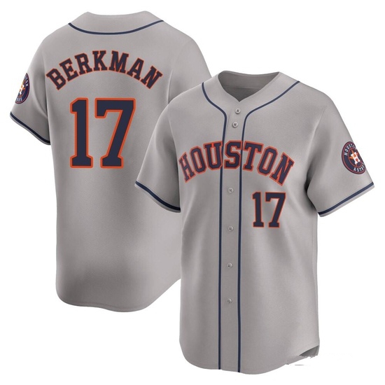 Youth Lance Berkman Houston Astros Limited Gray Away Jersey