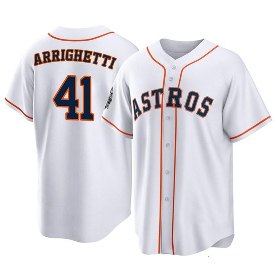 Youth Spencer Arrighetti Houston Astros Replica White 2022 World Series Home Jersey