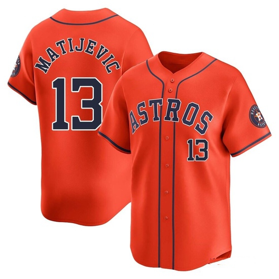 Men's J.J. Matijevic Houston Astros Limited Orange Alternate Jersey