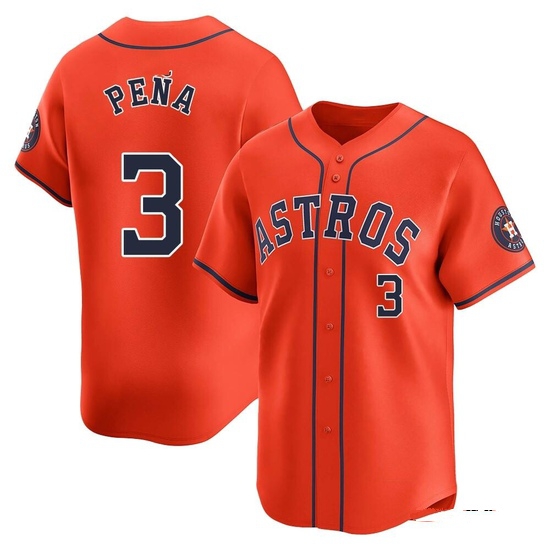 Men's Jeremy Pena Houston Astros Limited Orange Alternate Jersey