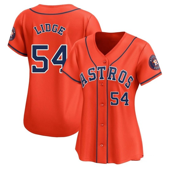 Women's Brad Lidge Houston Astros Limited Orange Alternate Jersey