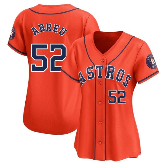 Women's Bryan Abreu Houston Astros Limited Orange Alternate Jersey