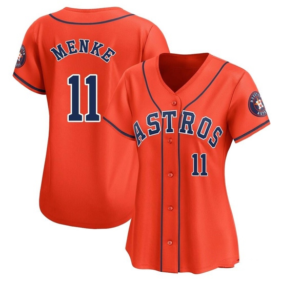 Women's Denis Menke Houston Astros Limited Orange Alternate Jersey
