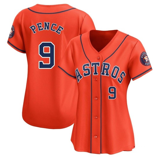 Women's Hunter Pence Houston Astros Limited Orange Alternate Jersey