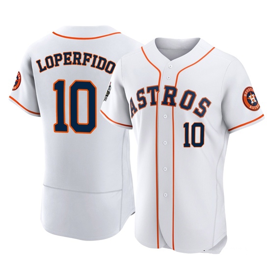 Men's Joey Loperfido Houston Astros Authentic White 2022 World Series Home Jersey
