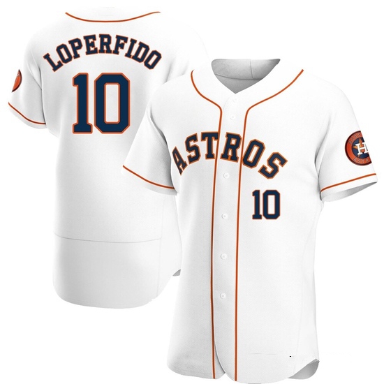 Men's Joey Loperfido Houston Astros Authentic White Home Jersey