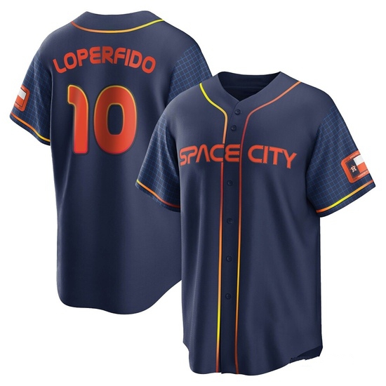Men's Joey Loperfido Houston Astros Replica Navy 2022 City Connect Jersey