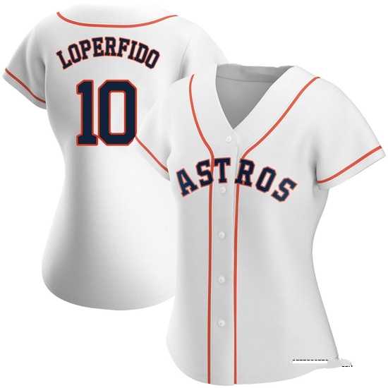 Women's Joey Loperfido Houston Astros Authentic White Home Jersey
