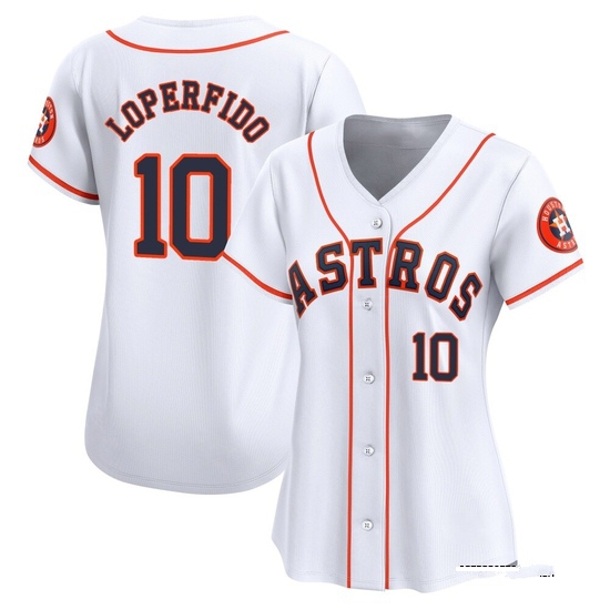 Women's Joey Loperfido Houston Astros Limited White Home Jersey