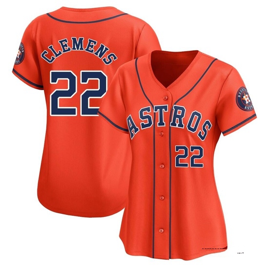 Women's Roger Clemens Houston Astros Limited Orange Alternate Jersey
