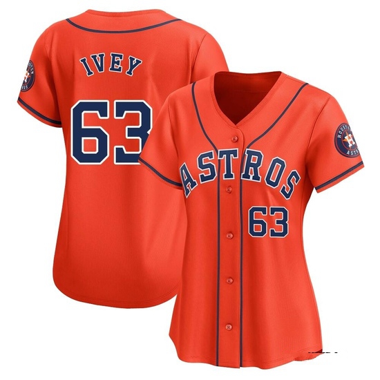 Women's Tyler Ivey Houston Astros Limited Orange Alternate Jersey
