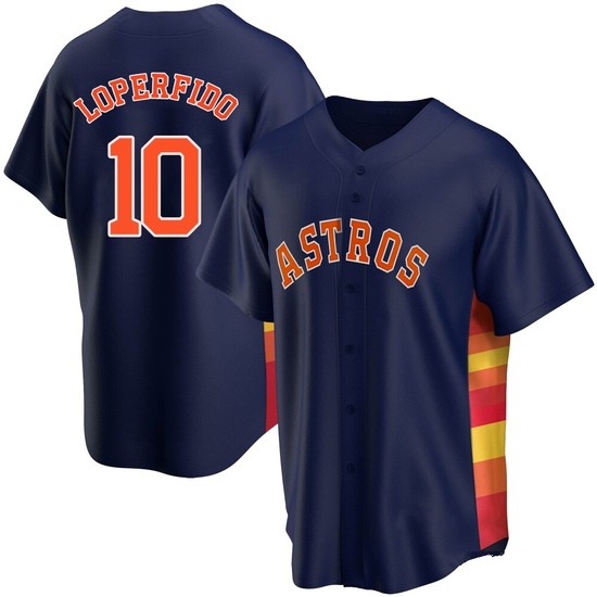 Youth Joey Loperfido Houston Astros Replica Navy Alternate Jersey