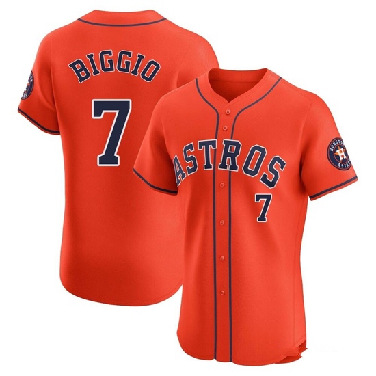 Men's Craig Biggio Houston Astros Elite Orange Alternate Vapor Premier Jersey