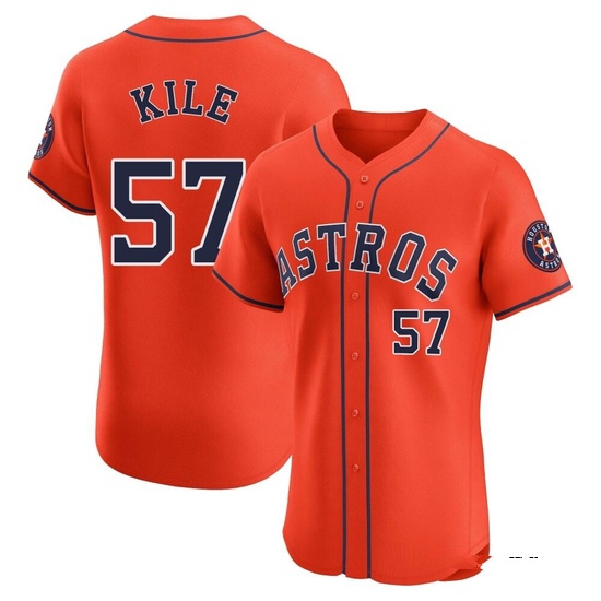 Men's Darryl Kile Houston Astros Elite Orange Alternate Vapor Premier Jersey