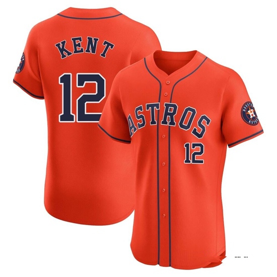 Men's Jeff Kent Houston Astros Elite Orange Alternate Vapor Premier Jersey