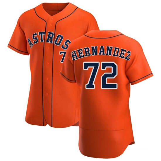 Men's Nick Hernandez Houston Astros Authentic Orange Alternate Jersey