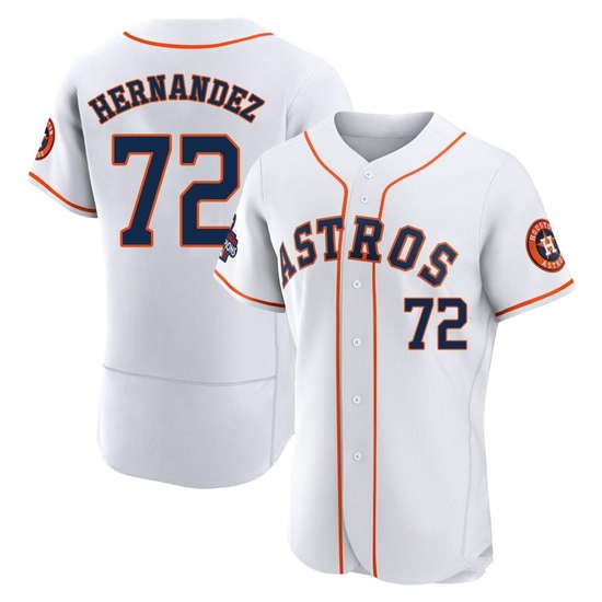 Men's Nick Hernandez Houston Astros Authentic White 2022 World Series Champions Home Jersey