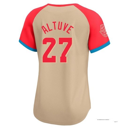Women's Jose Altuve Houston Astros Limited Cream American League 2024 All-Star Game Jersey - Image 3