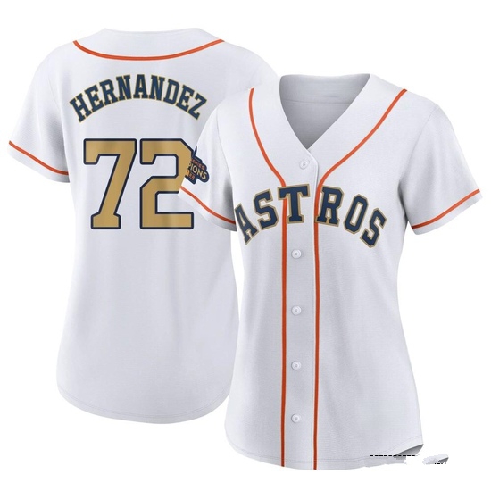 Women's Nick Hernandez Houston Astros Replica Gold White 2023 Collection Jersey