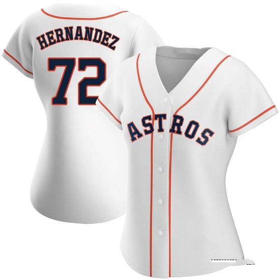 Women's Nick Hernandez Houston Astros Replica White Home Jersey