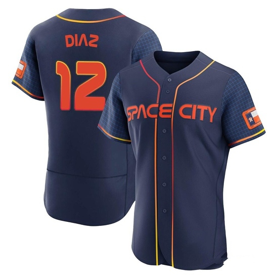Men's Aledmys Diaz Houston Astros Authentic Navy 2022 City Connect Jersey
